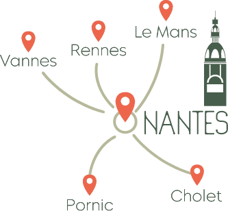 Relocation à Nantes, Le Mans, Cholet, Vannes, Pornic et Rennes